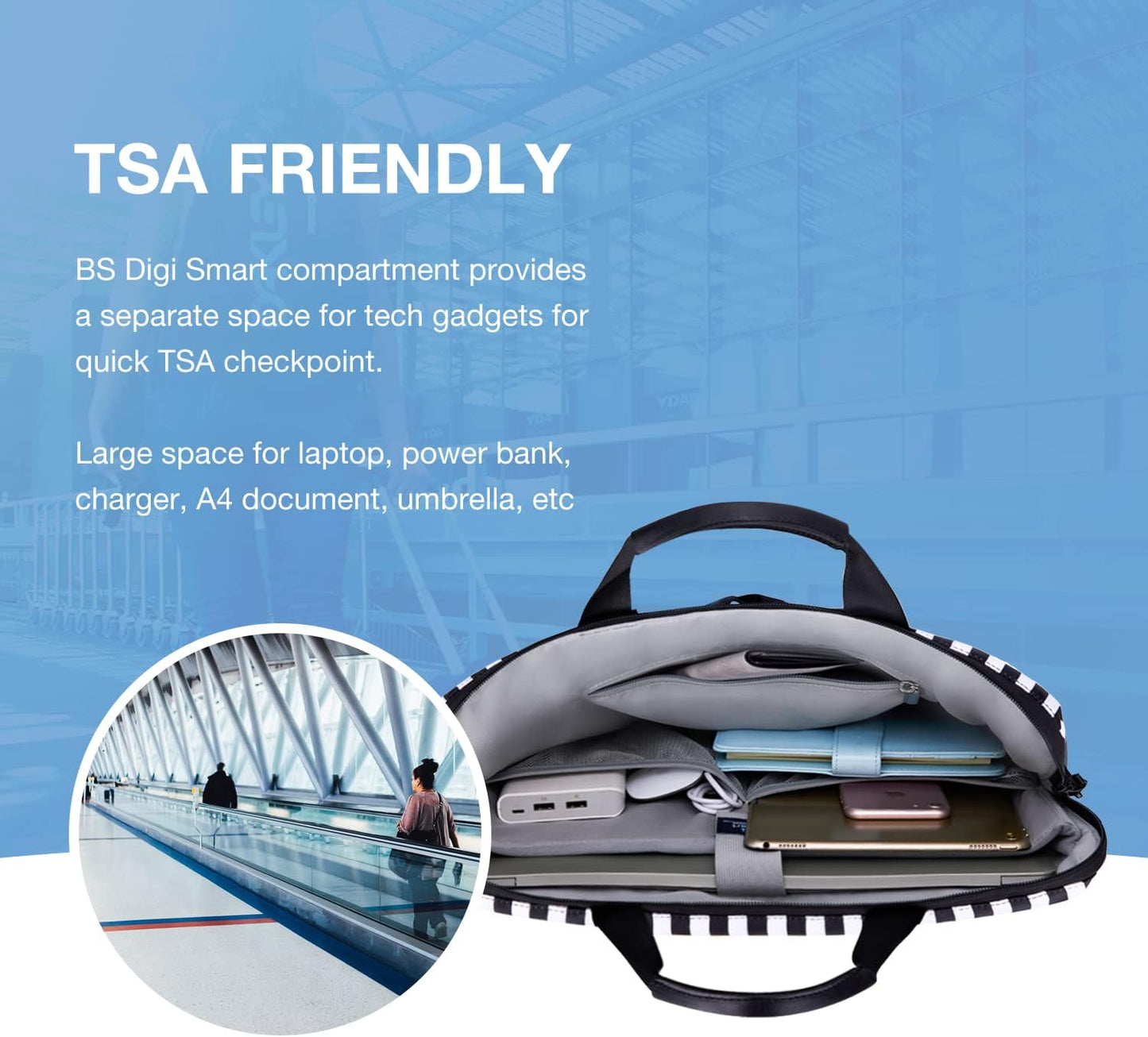 Laptop Bag for Women, Laptop Sleeve, 15.6 Inch Laptop Case, Computer Bag, Laptop Briefcase Office Work Travel, Zebra Stripes