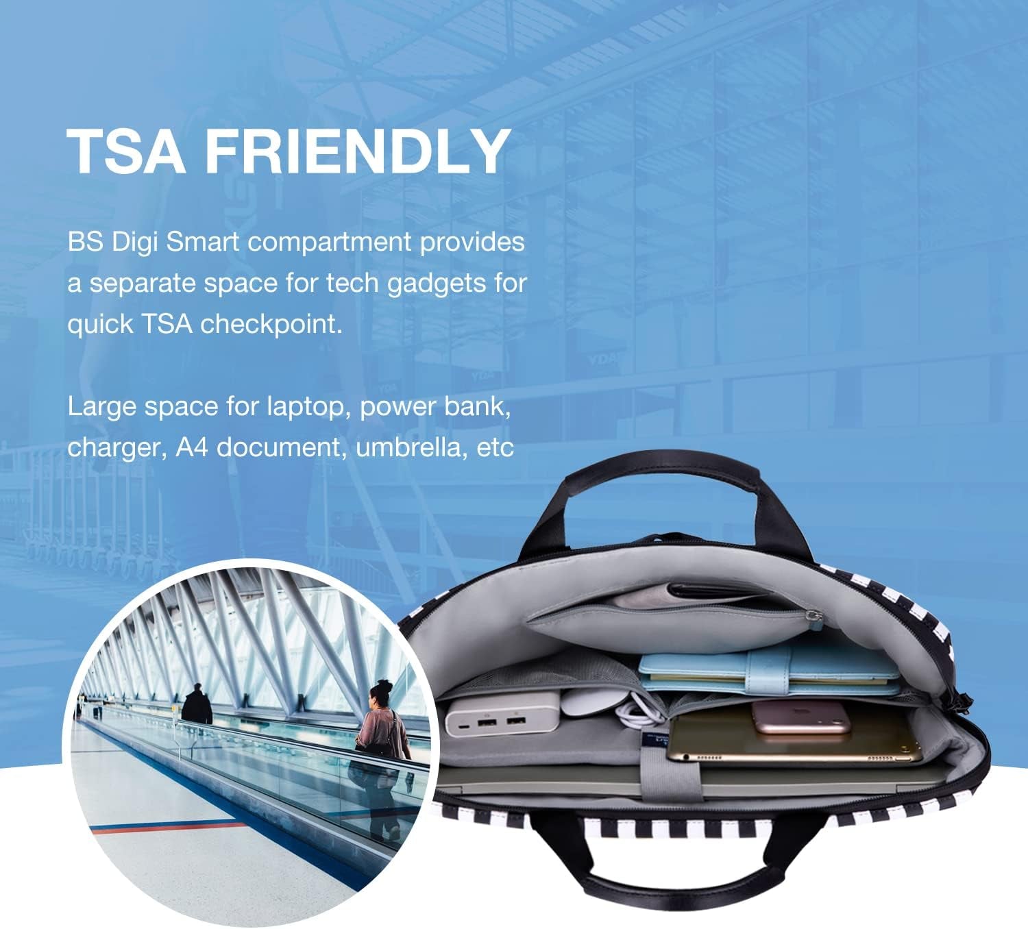 Laptop Bag for Women, Laptop Sleeve, 15.6 Inch Laptop Case, Computer Bag, Laptop Briefcase Office Work Travel, Zebra Stripes