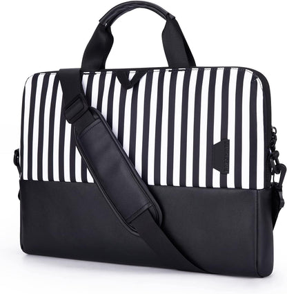 Laptop Bag for Women, Laptop Sleeve, 15.6 Inch Laptop Case, Computer Bag, Laptop Briefcase Office Work Travel, Zebra Stripes