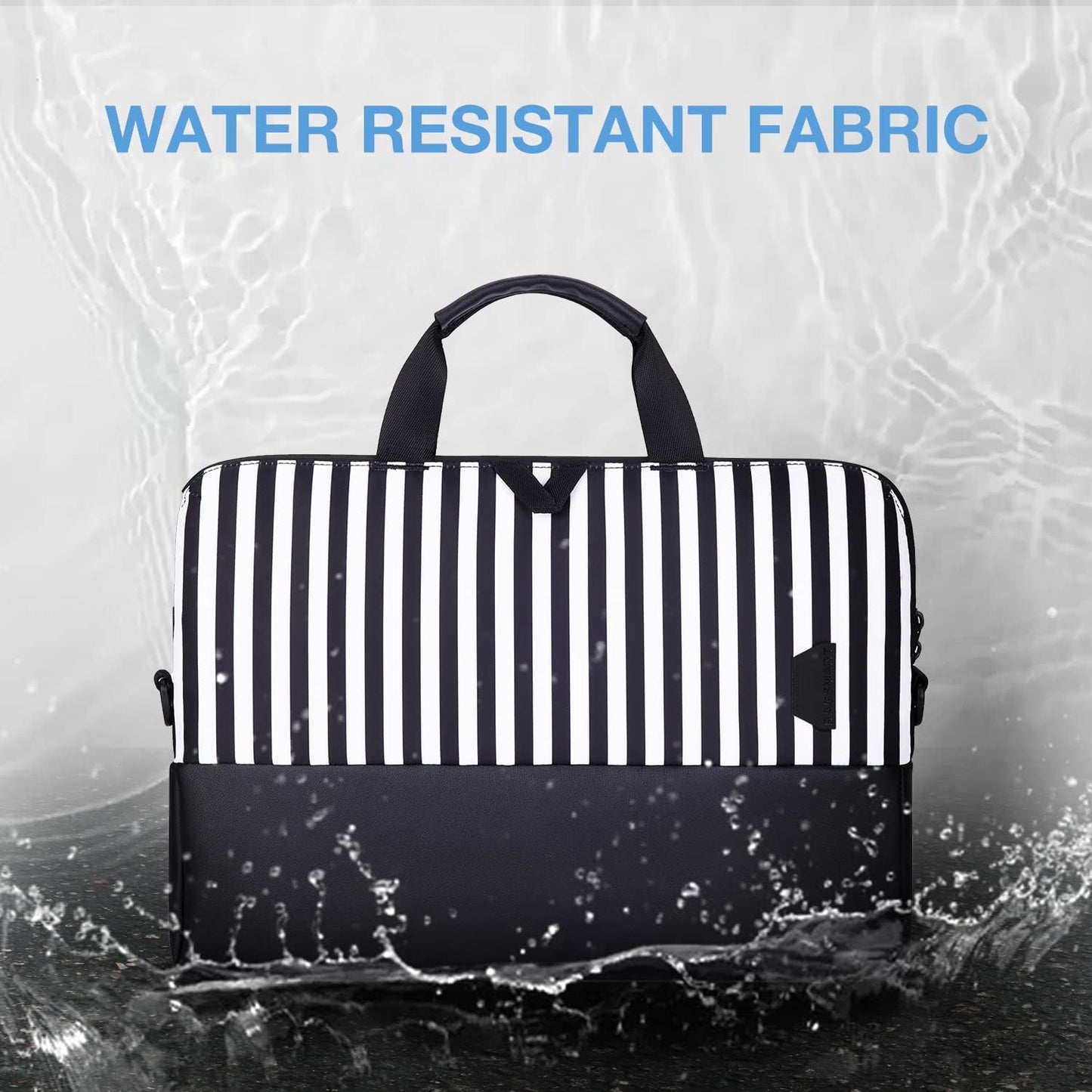 Laptop Bag for Women, Laptop Sleeve, 15.6 Inch Laptop Case, Computer Bag, Laptop Briefcase Office Work Travel, Zebra Stripes